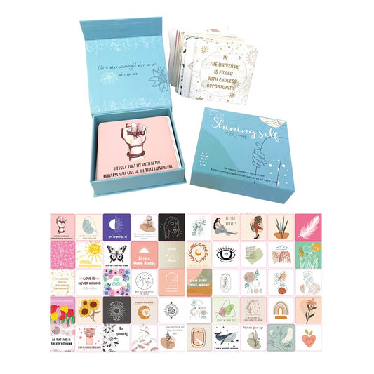 1 Set of 50 Positive Affirmations Cards for Women Motivational Quotes Cards Inspirational Cards Meditation Cards
