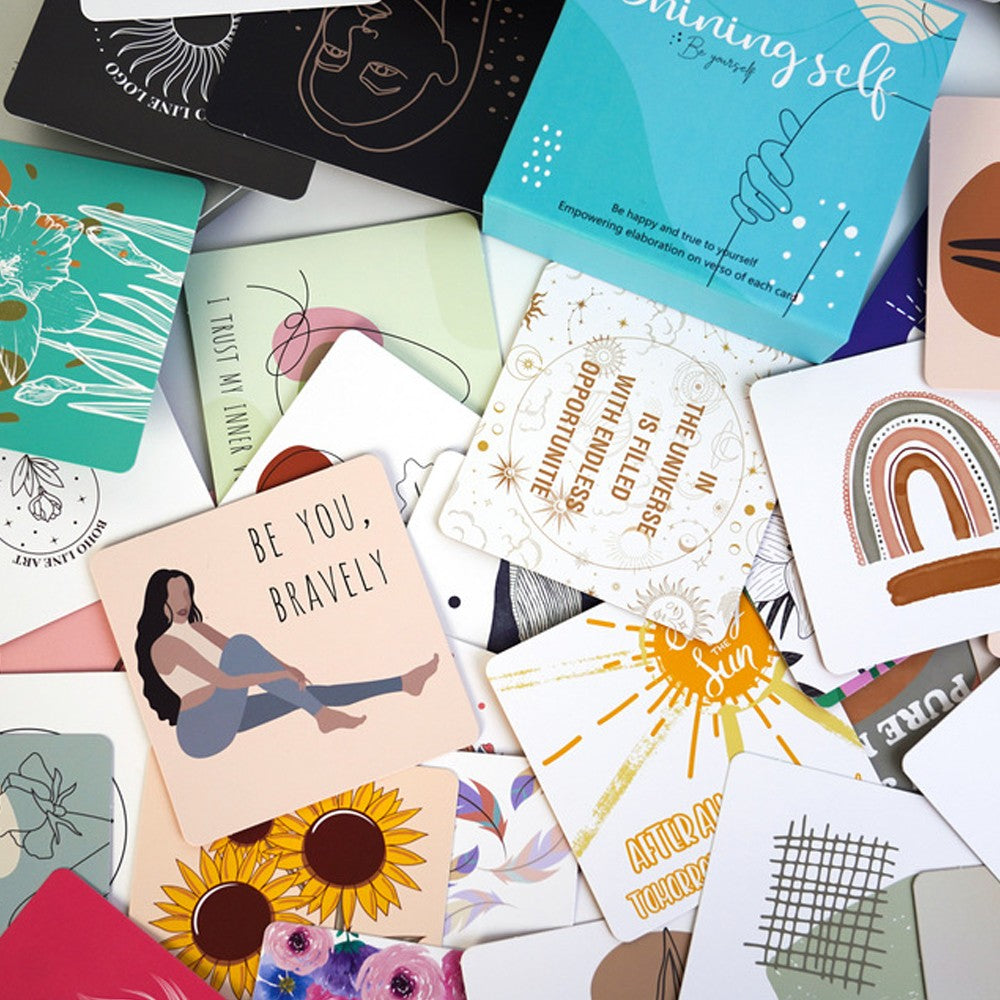 2 Sets of 50 Positive Affirmations Cards for Women Motivational Quotes Cards Inspirational Cards Meditation Cards