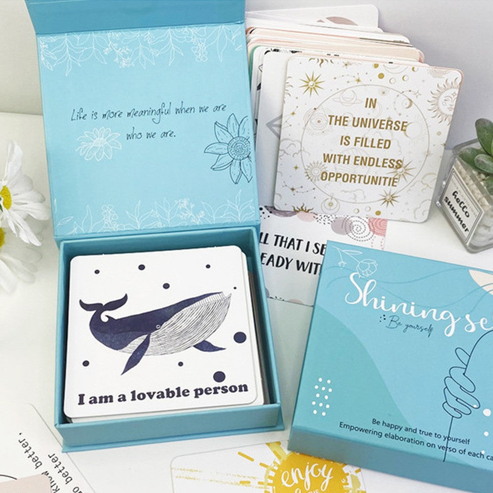2 Sets of 50 Positive Affirmations Cards for Women Motivational Quotes Cards Inspirational Cards Meditation Cards