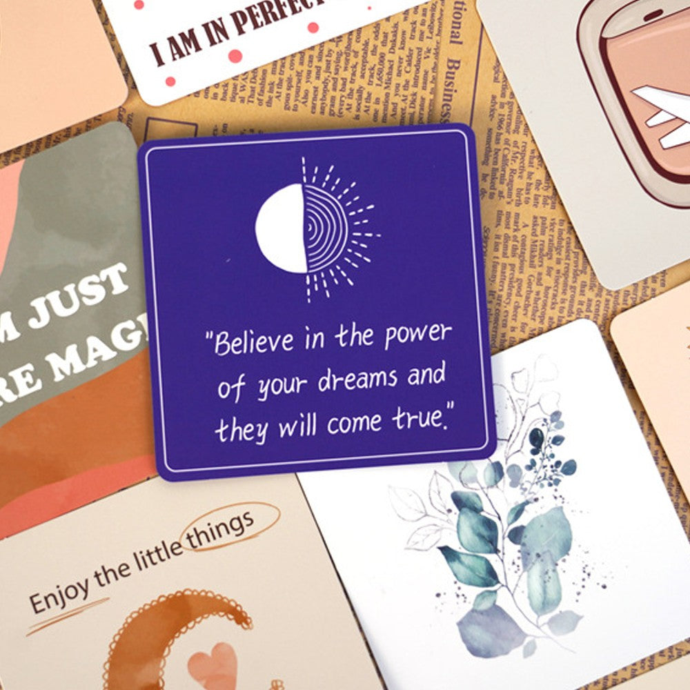 1 Set of 50 Positive Affirmations Cards for Women Motivational Quotes Cards Inspirational Cards Meditation Cards