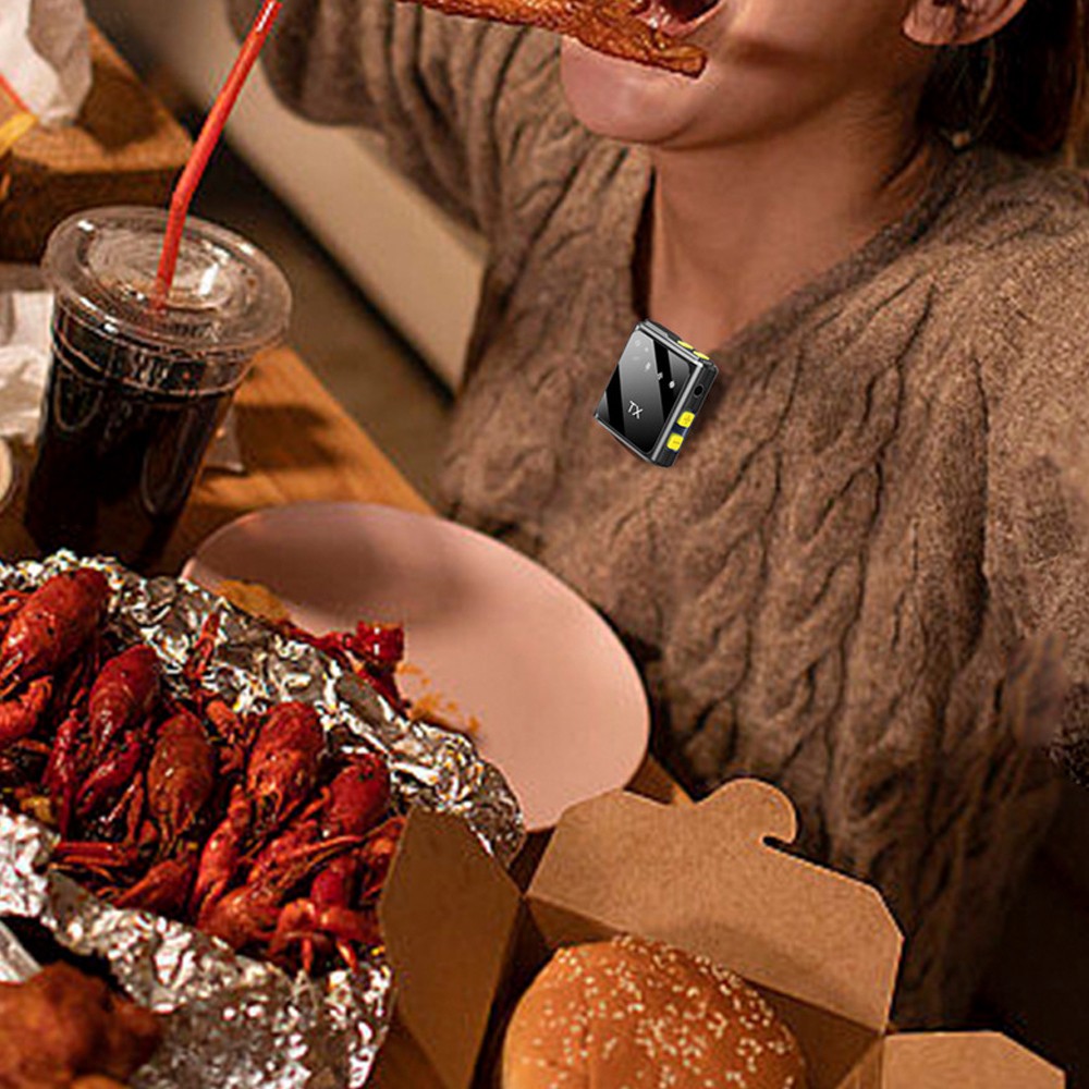 Wireless Lavalier Lapel Microphone for Interview Vlog Live Stream for Type-C Interface