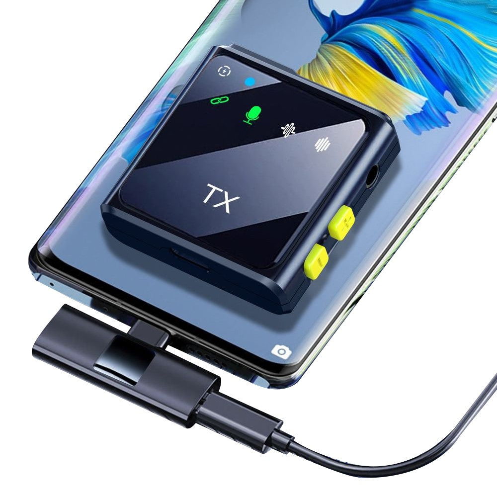 Wireless Lavalier Lapel Microphone for Interview Vlog Live Stream for Type-C Interface