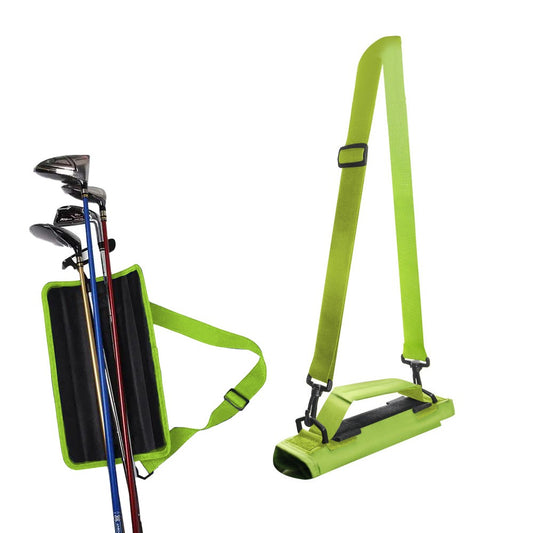 Portable Golf Club Bag Golf Accessories Bag with Adjustable Strap - Green