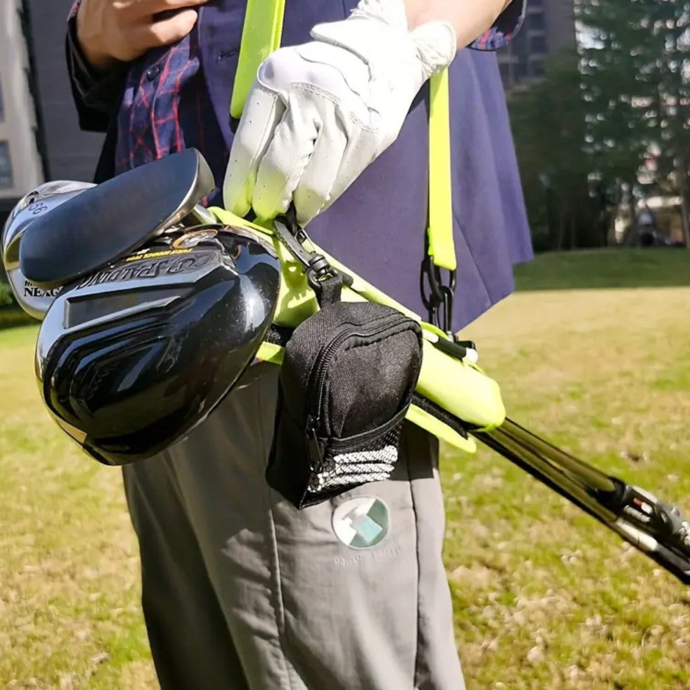 Portable Golf Club Bag Golf Accessories Bag with Adjustable Strap - Green