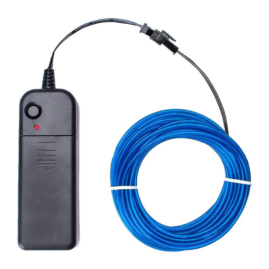 3M EL Wire Neon Glowing Light Strip for Halloween Christmas Party - Blue