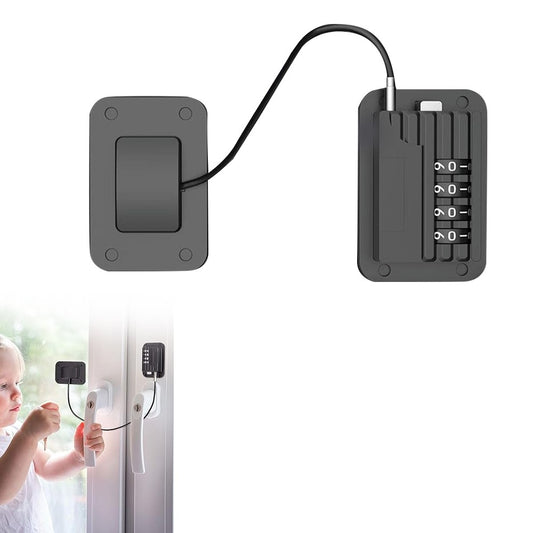 Child Proof Refrigerator Door Lock Child Safety Fridge Locks with Password - Black