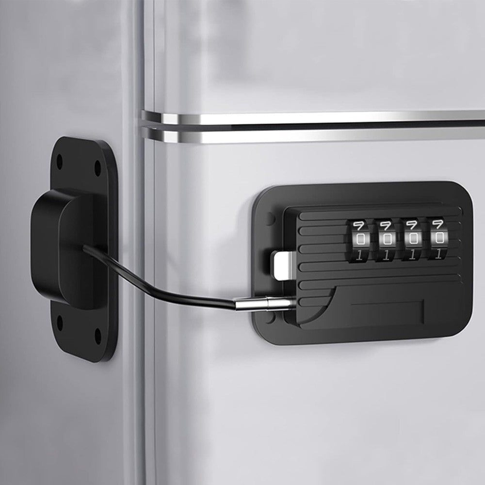 Child Proof Refrigerator Door Lock Child Safety Fridge Locks with Password - Black