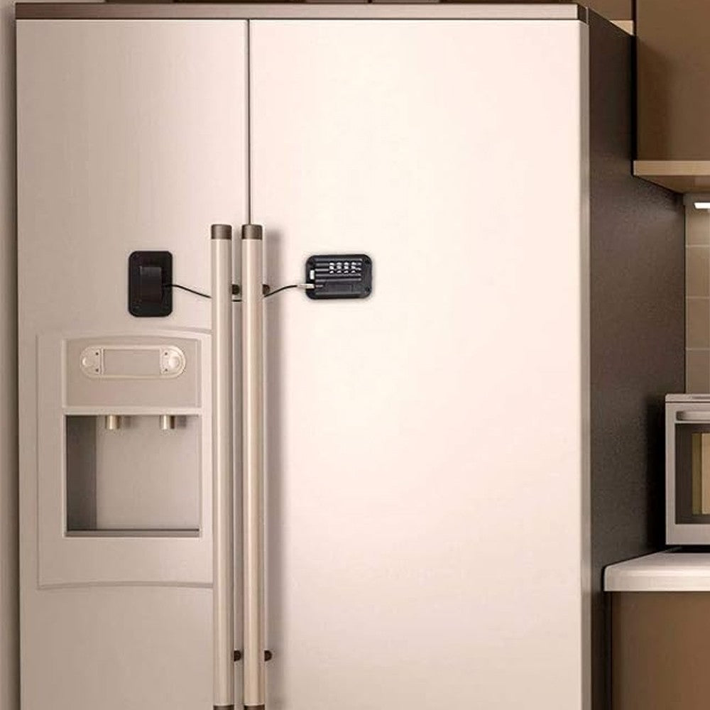 Child Proof Refrigerator Door Lock Child Safety Fridge Locks with Password - Black