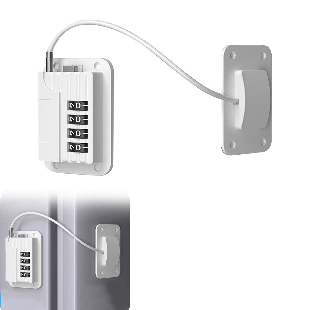 Child Proof Refrigerator Door Lock Child Safety Fridge Locks with Password - White