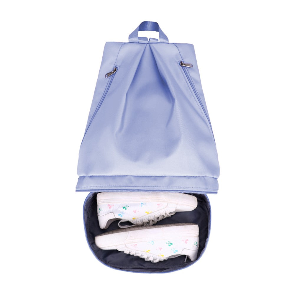 Travel Gym Backpack Dry and Wet Separation Sports Bag with Shoes Compartment - Blue