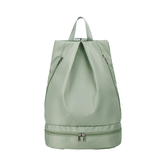 Travel Gym Backpack Dry and Wet Separation Sports Bag with Shoes Compartment - Green