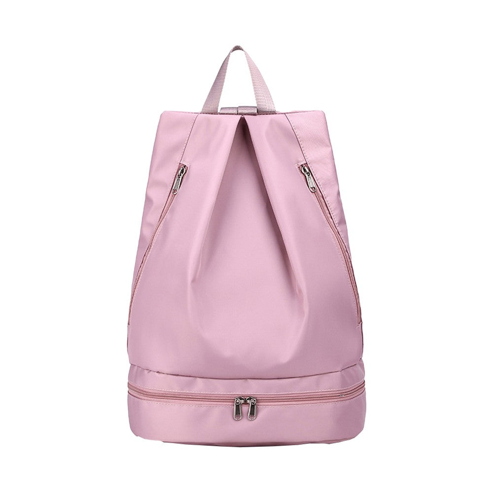 Travel Gym Backpack Dry and Wet Separation Sports Bag with Shoes Compartment - Pink