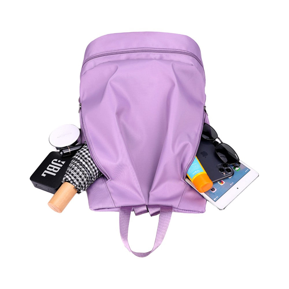 Travel Gym Backpack Dry and Wet Separation Sports Bag with Shoes Compartment - Purple