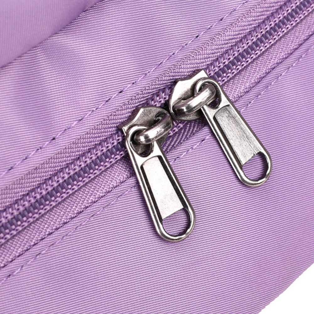 Travel Gym Backpack Dry and Wet Separation Sports Bag with Shoes Compartment - Purple