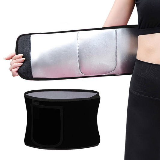 Women Waist Trainer Sweat Band Sport Waist Shaper Belt - Black
