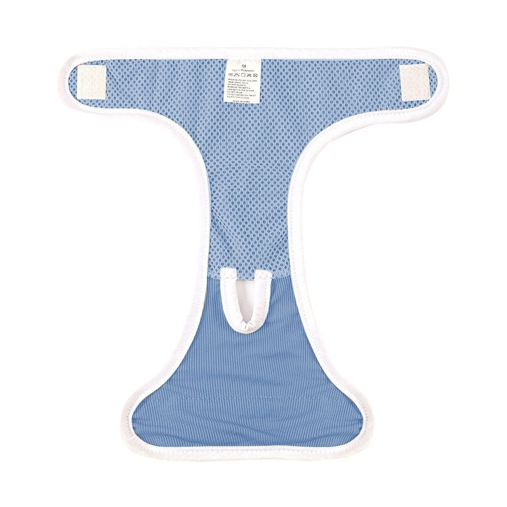 2Pcs Reusable Female Dog Nappy Diapers Hygiene Pants Sanitary Pants - Blue M