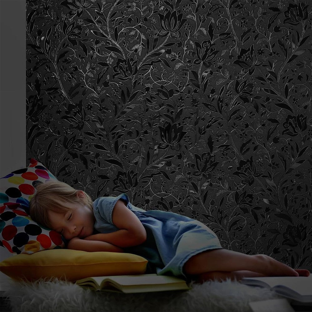 200x45cm Full Blackout Window Film Static Cling Window Privacy Film - Style 1