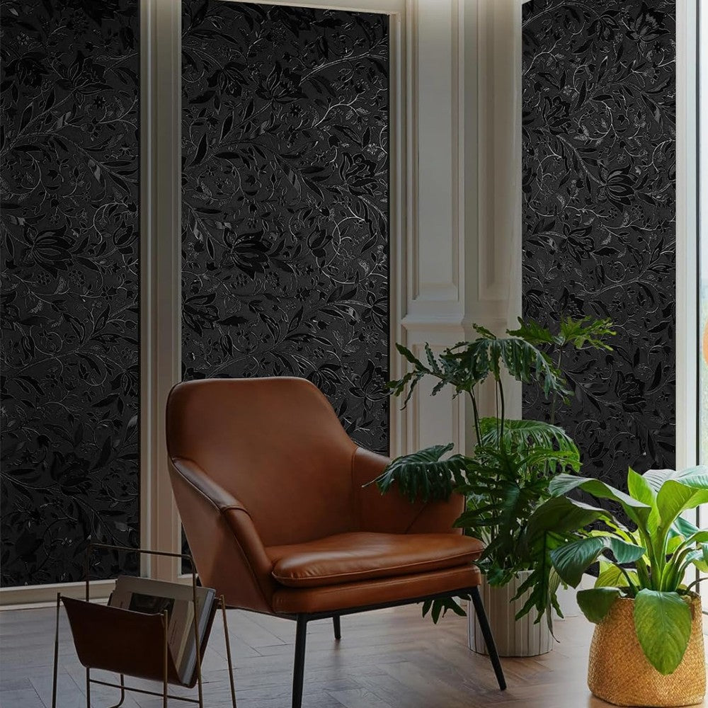 200x45cm Full Blackout Window Film Static Cling Window Privacy Film - Style 1