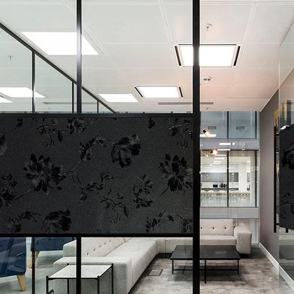 200x45cm Full Blackout Window Film Static Cling Window Privacy Film - Style 2