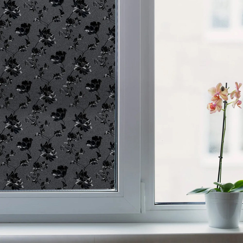 200x45cm Full Blackout Window Film Static Cling Window Privacy Film - Style 2