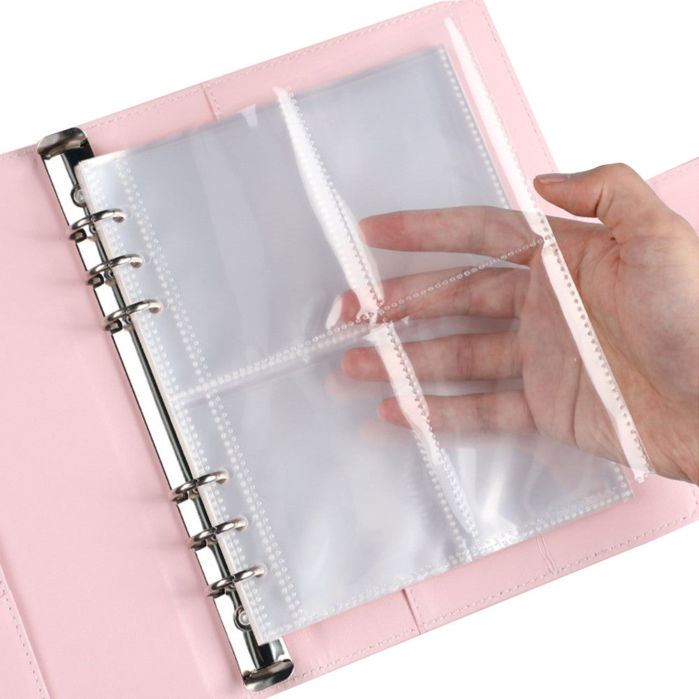 100 Envelope Challenge Binder Budget Planner Savings Book with 200 Slot - Pink