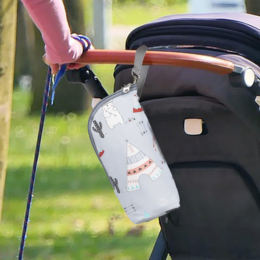 Portable Baby Feeding Milk Bottle Warmer Bag Baby Bottle Holder - Style 2