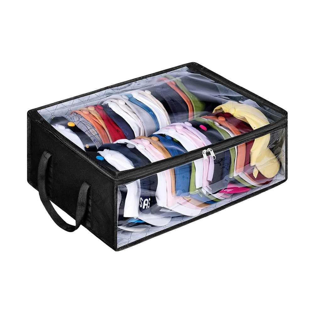 Oxford Cloth Hat Storage Bag Baseball Caps Organizer - Black