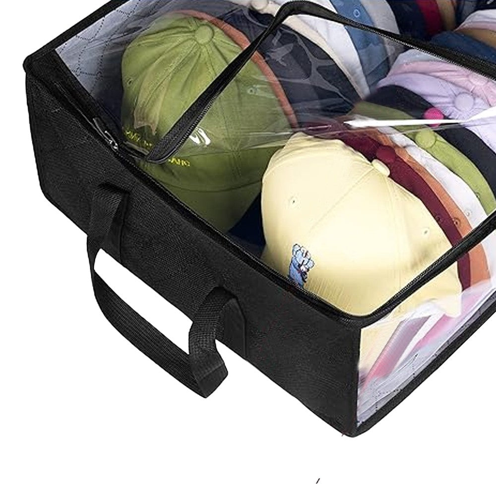 Oxford Cloth Hat Storage Bag Baseball Caps Organizer - Black