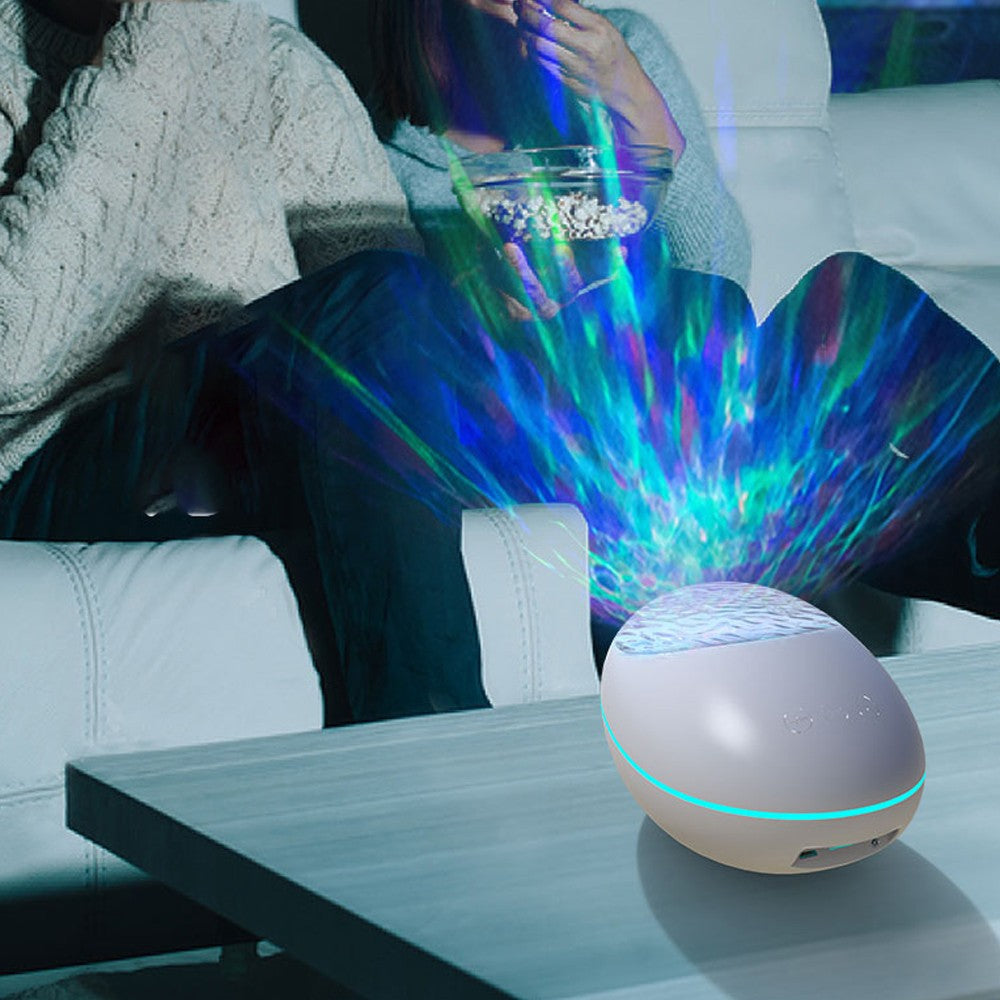 Ocean Projector Light Night Light White Noise Projection Lamp with 8 Modes