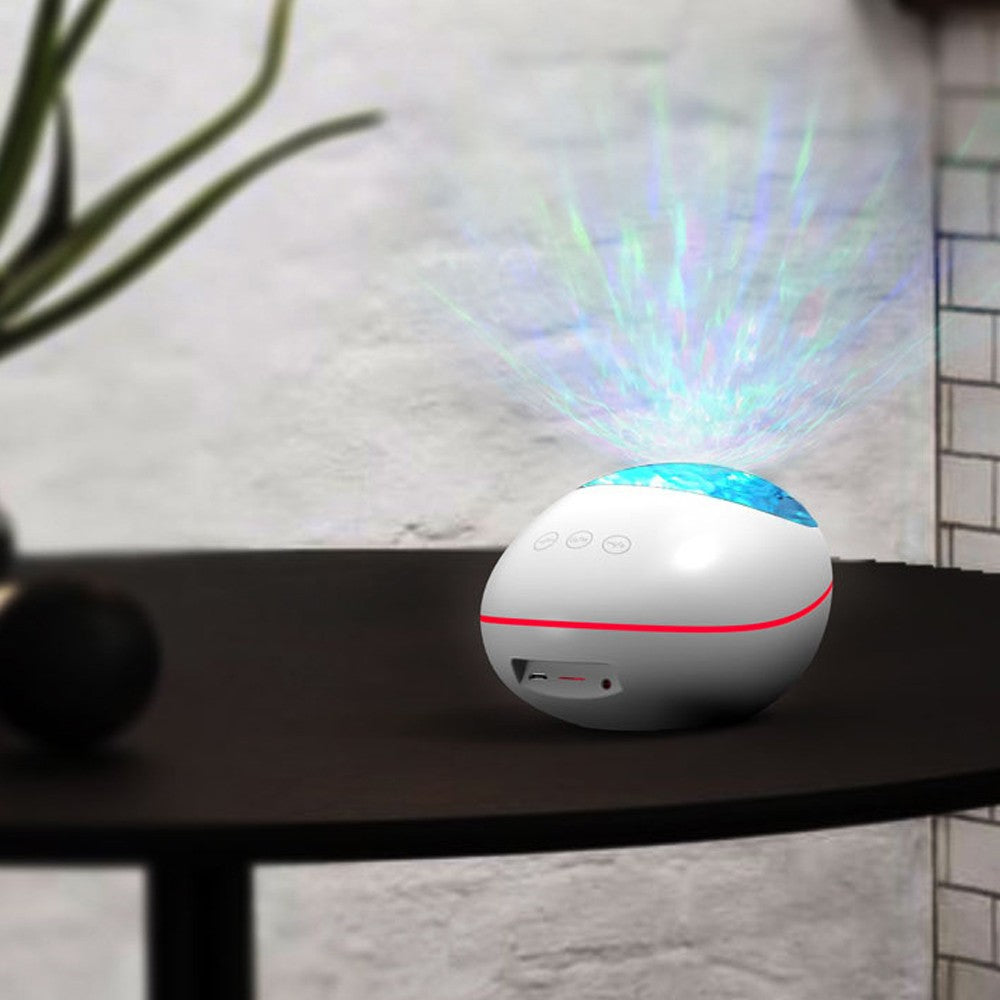 Ocean Projector Light Night Light White Noise Projection Lamp with 8 Modes