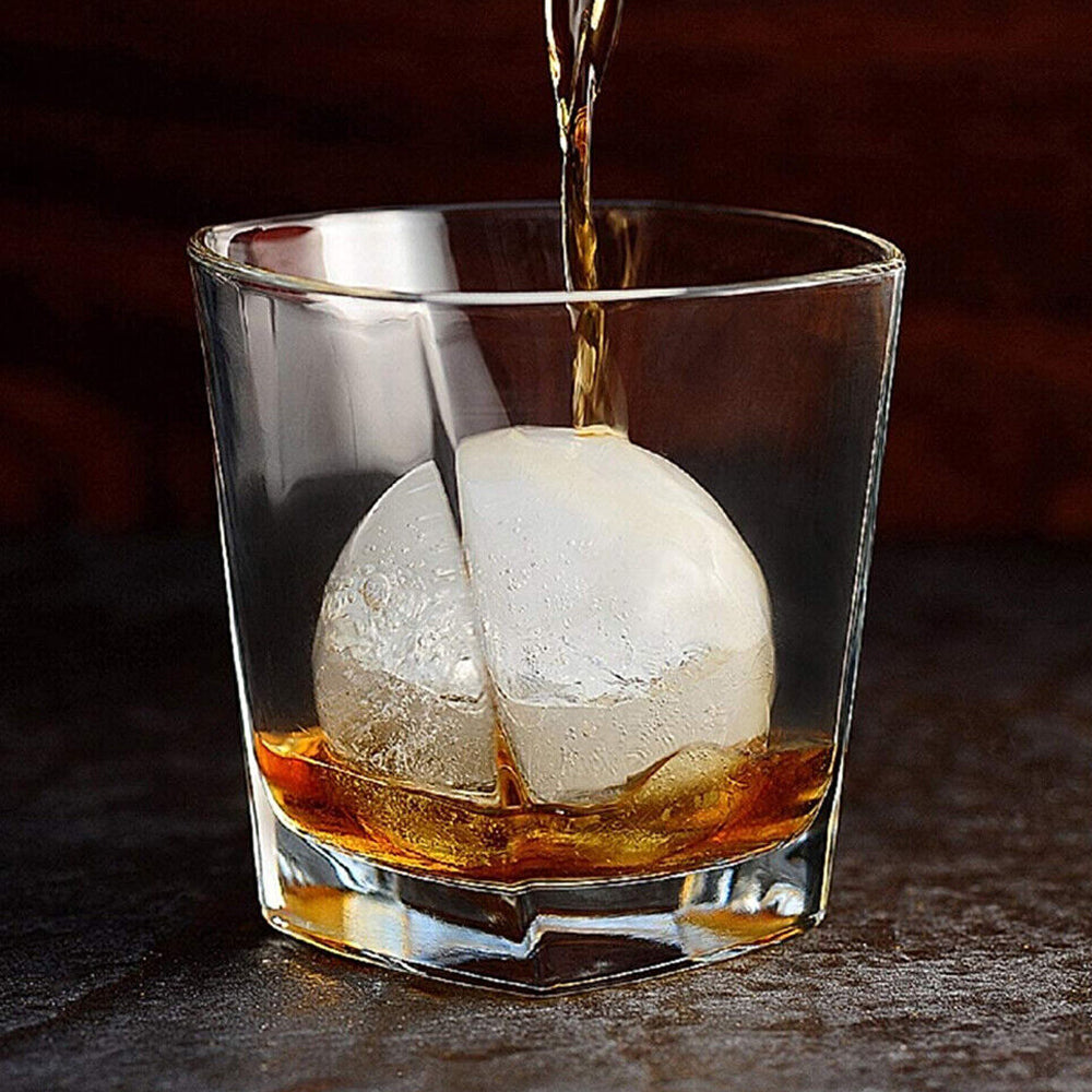 8Pcs Ice Ball Makers Large Round Ice Cube Moulds with Small Funnel