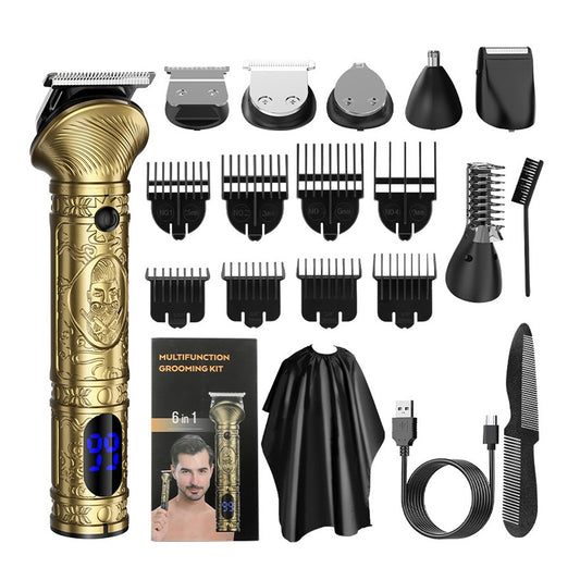 Mens Beard Trimmer Set Electric Hair Clipper Razor Shaver Nose Hair Trimmer