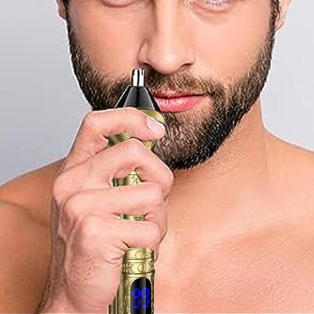 Mens Beard Trimmer Set Electric Hair Clipper Razor Shaver Nose Hair Trimmer