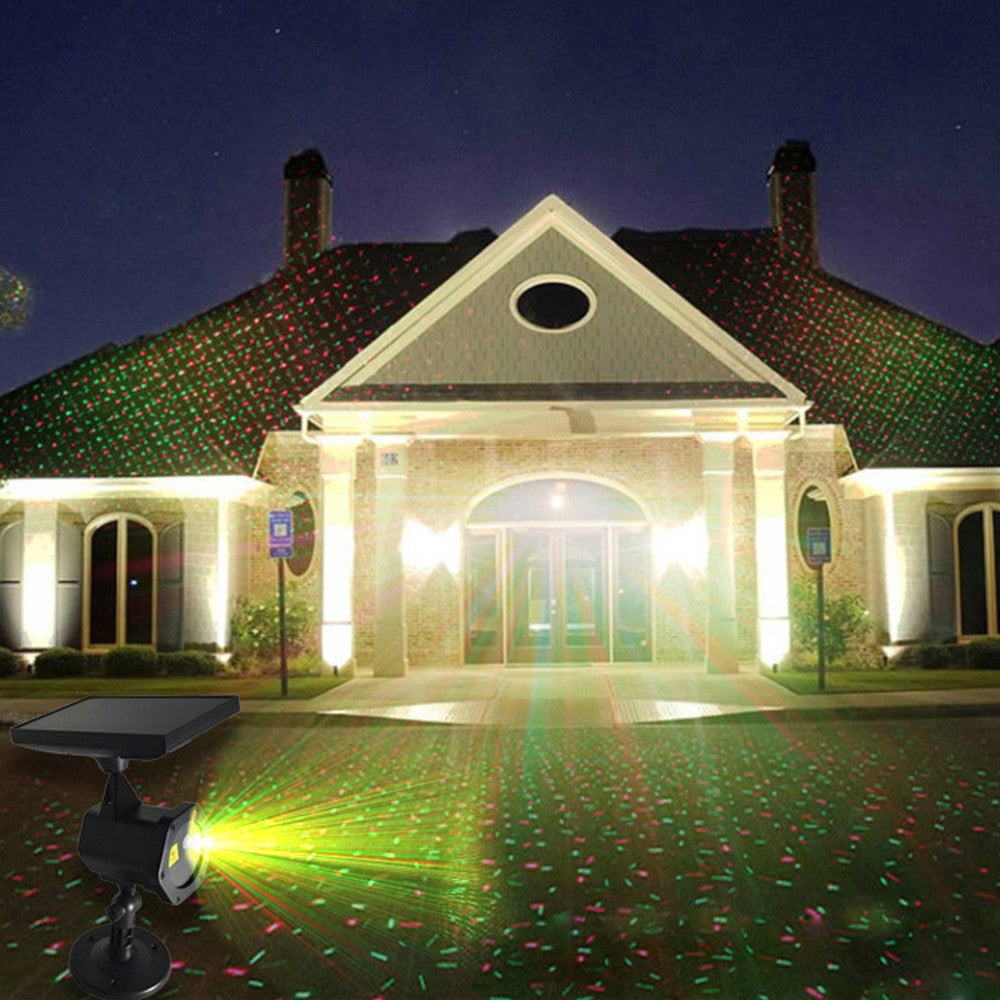 Solar Projector Christmas Outdoor Landscape Light Garden Lawn Lamp