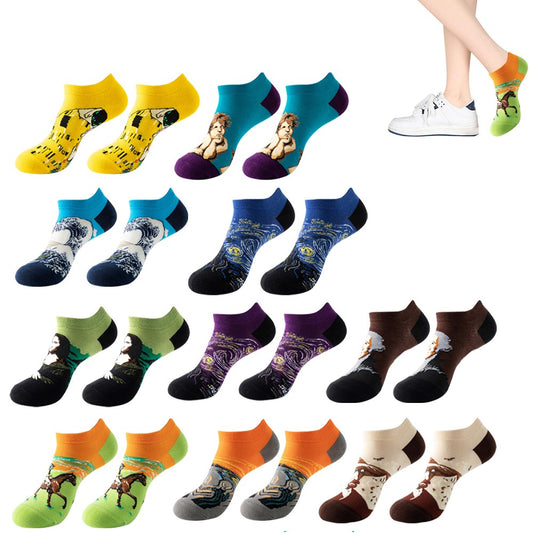 10 Pairs Low Cut Socks Funny No Show Socks