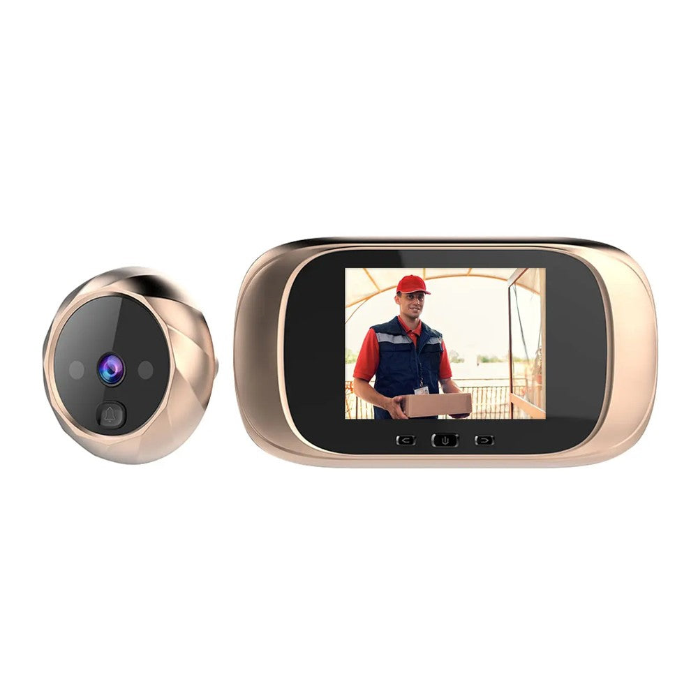 Wireless Digital Door Peephole LCD Door Viewer Home Security Camera - Gold