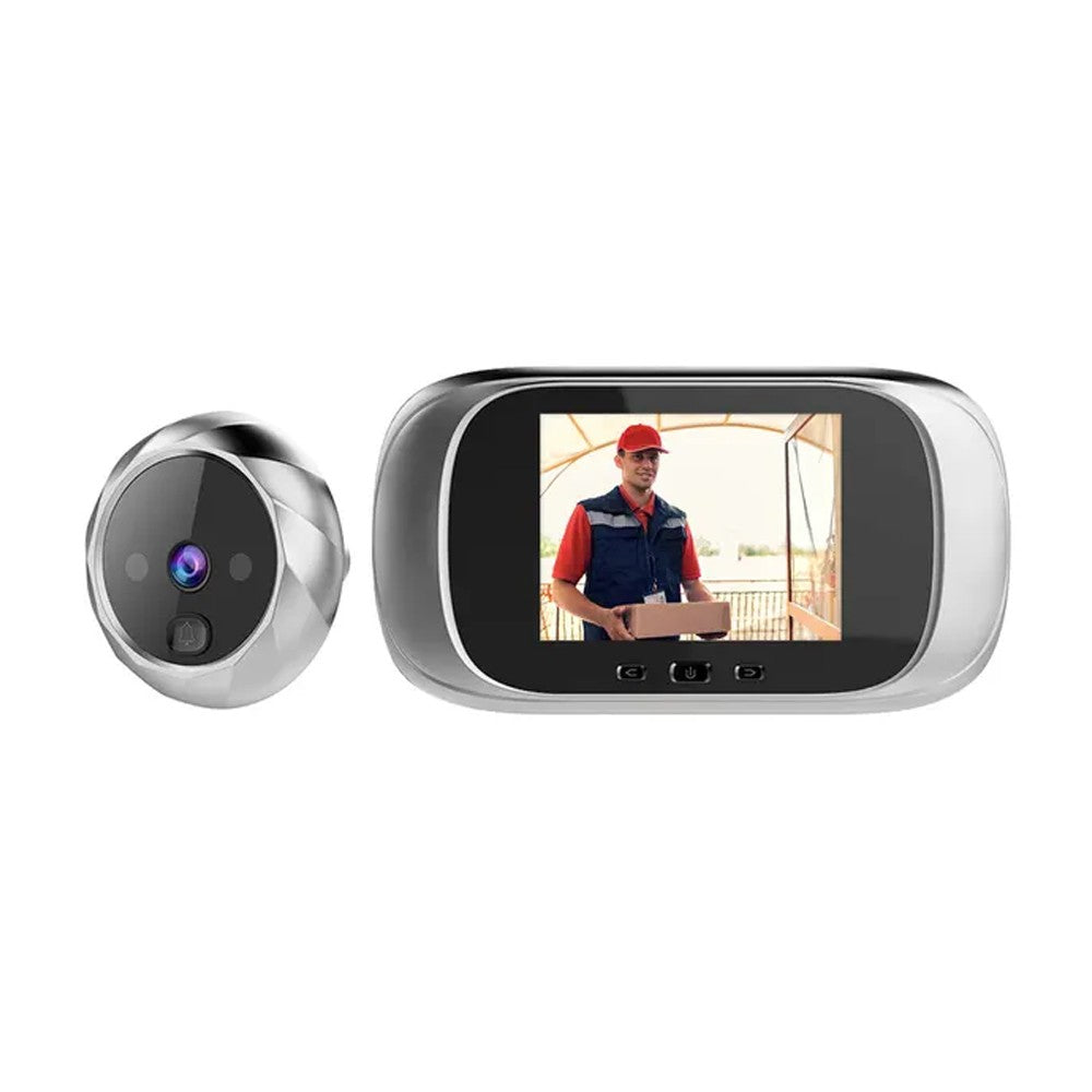 Wireless Digital Door Peephole LCD Door Viewer Home Security Camera - Silver