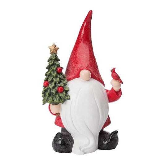Christmas Gnome Statue Resin Santa Figurine Christmas Decoration Ornament