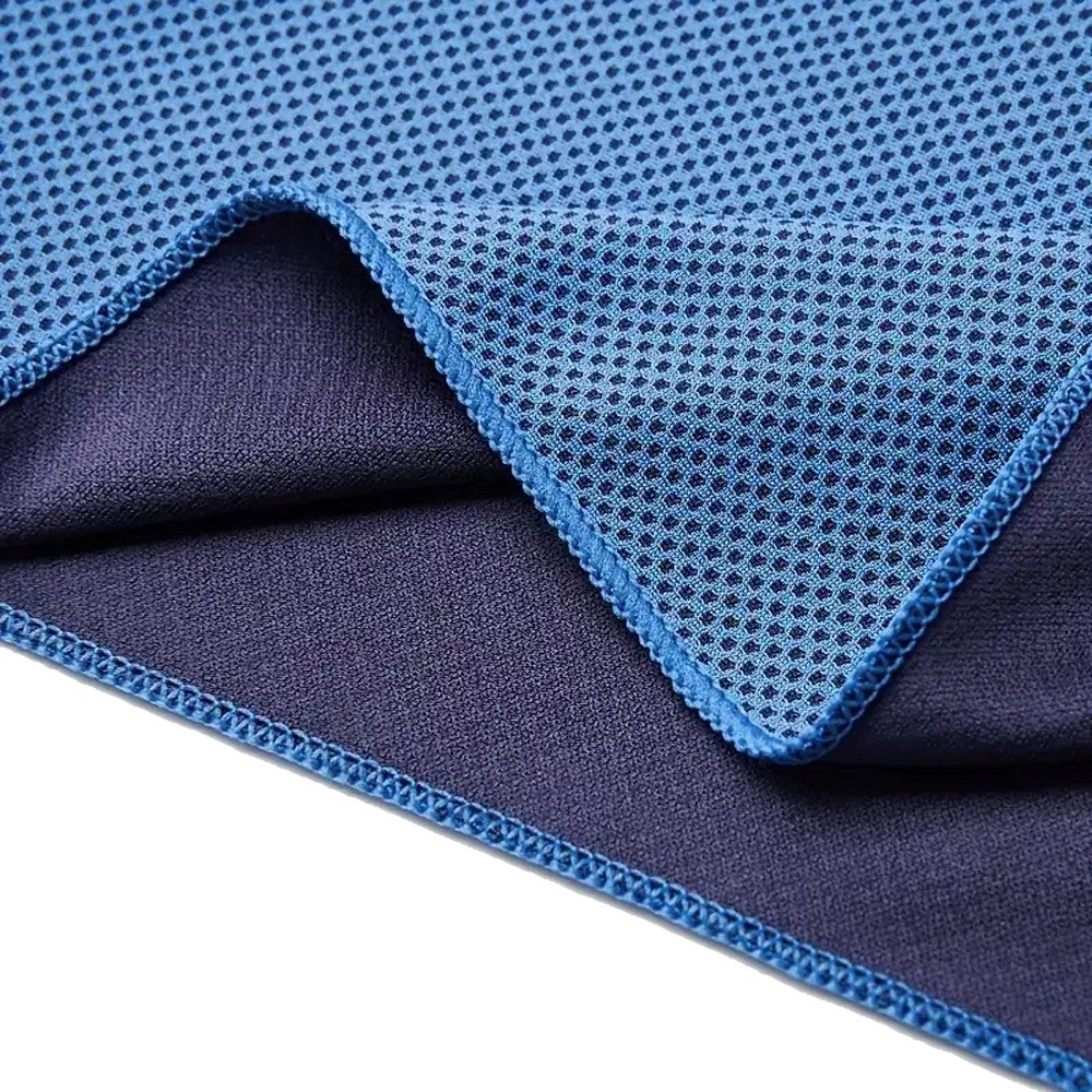 U-Shape Cooling Hoodie Towel for Sport Workout Camping Cycling - Blue