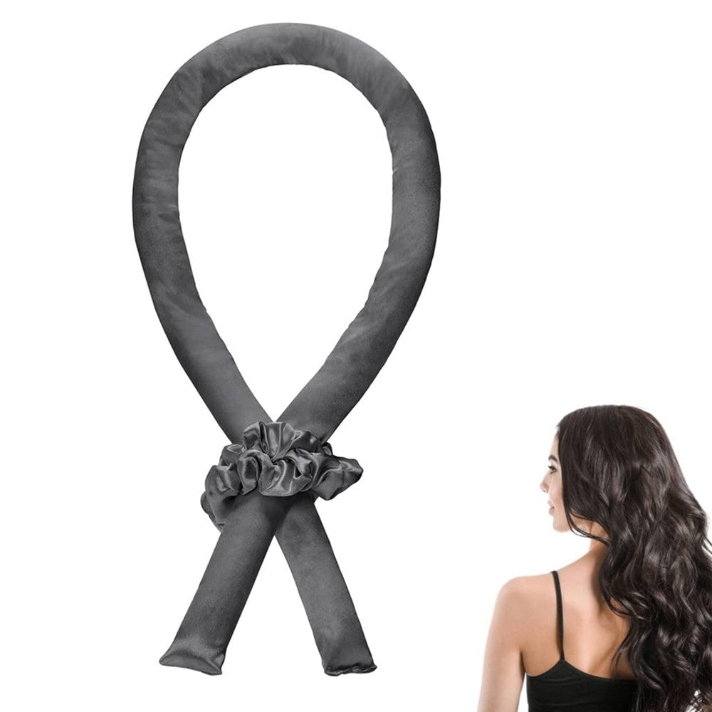 Satin Heatless Curling Set - Black