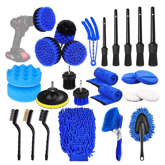 26-Piece Car Detailing Brush Set Car Cleaning Brushes
