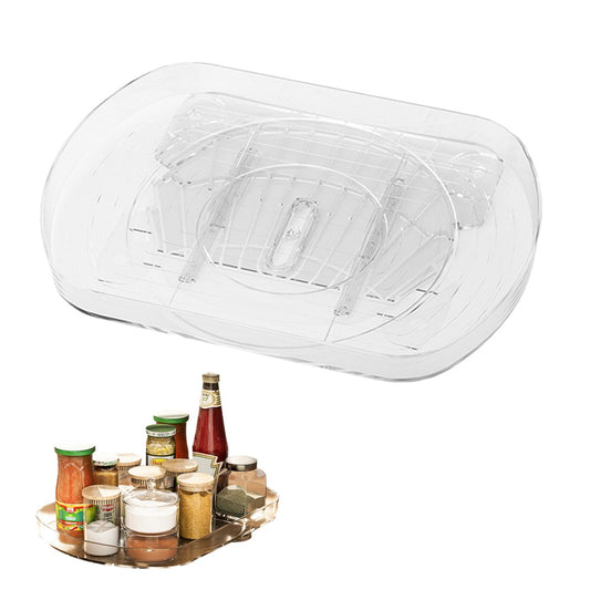 Rectangle Lazy Susan Turntable Organizer for Refrigerator