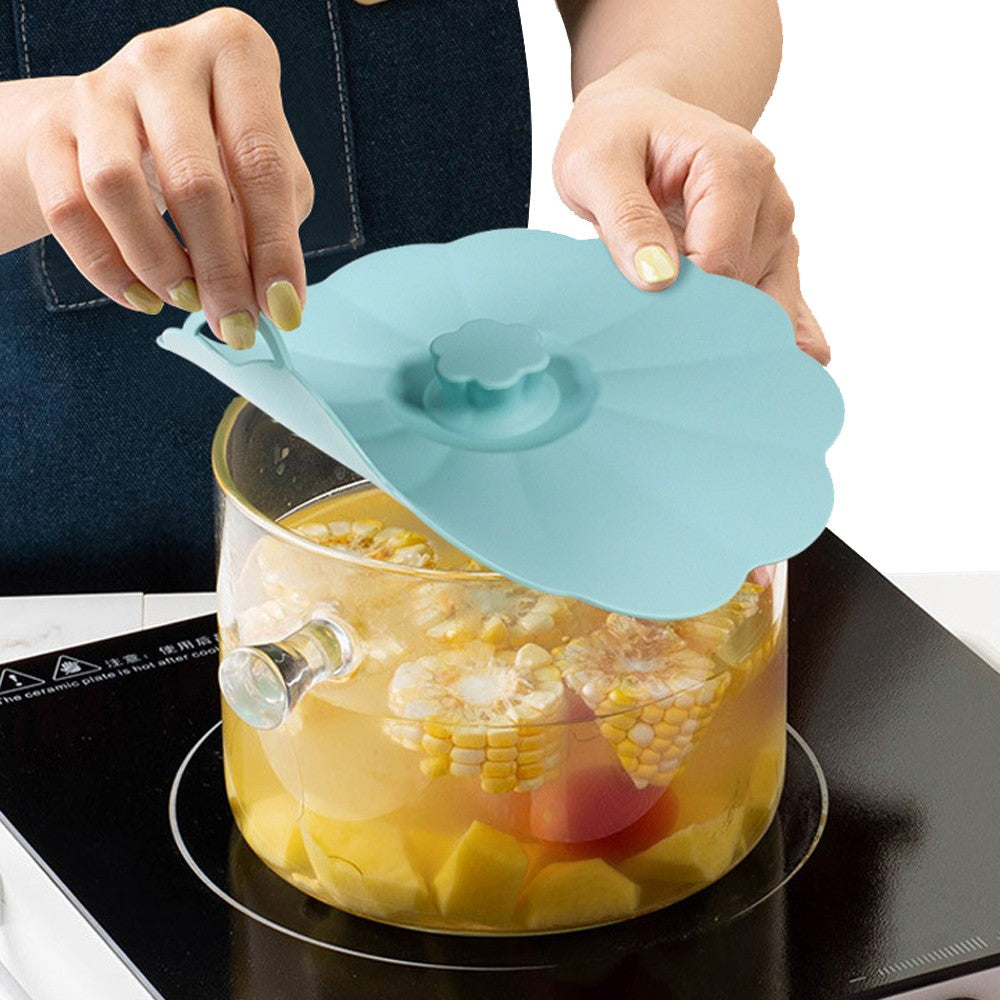 Set of 5 Reusable Silicone Lids Covers for Cups Bowls Pots - Set 2