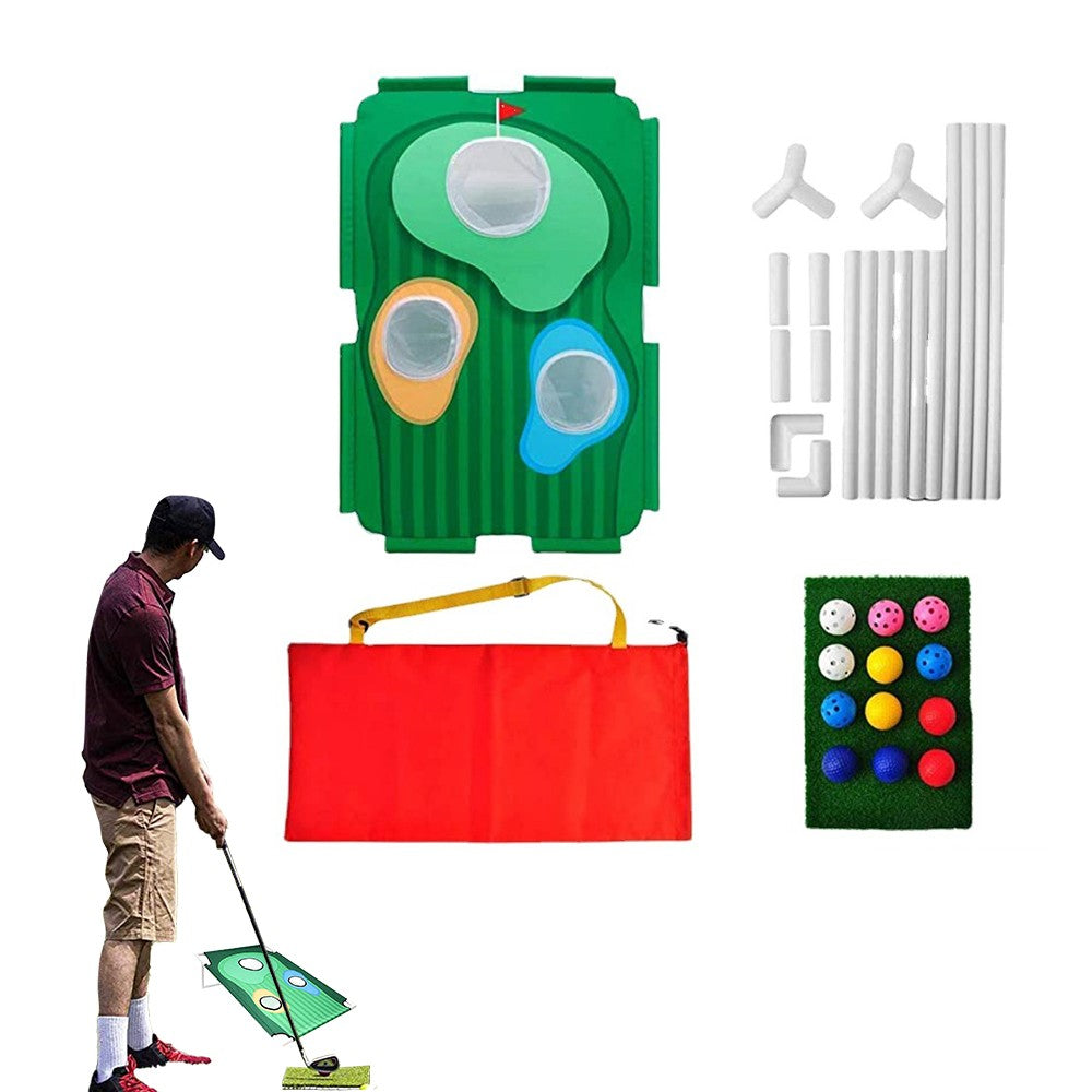 Portable Golf Cornhole Chipping Game Set Golf Training Accessories