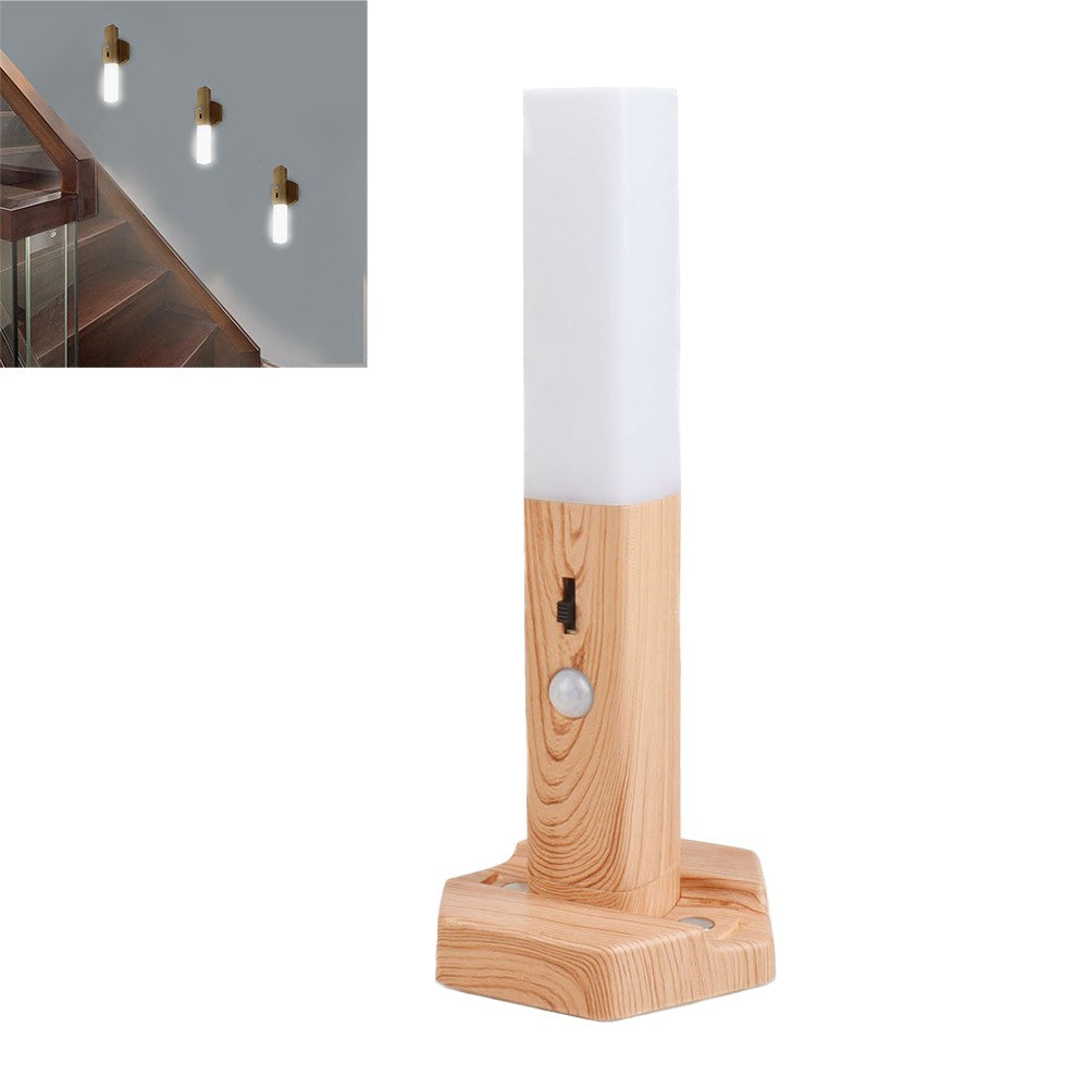 1Pc Motion Sensor Night Light Battery Operated Wall Light with Magnetic Base