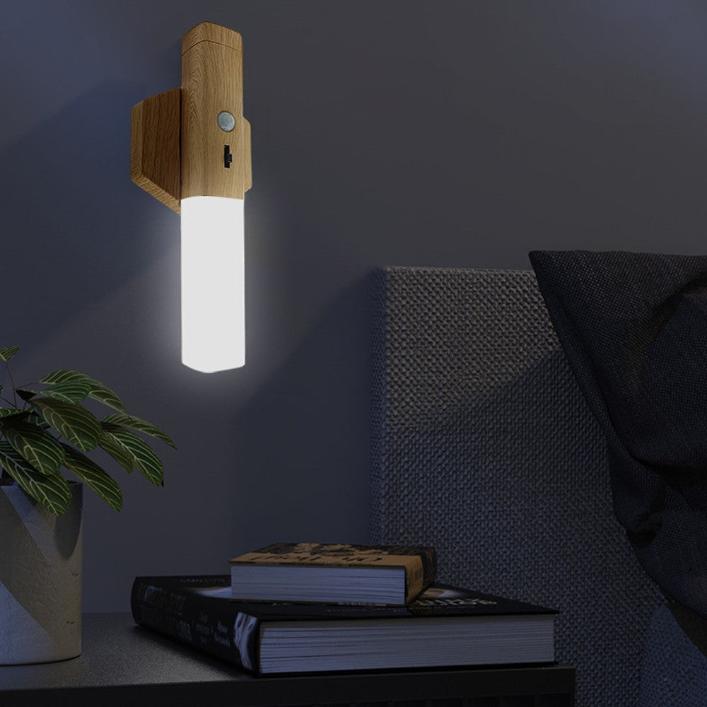 1Pc Motion Sensor Night Light Battery Operated Wall Light with Magnetic Base