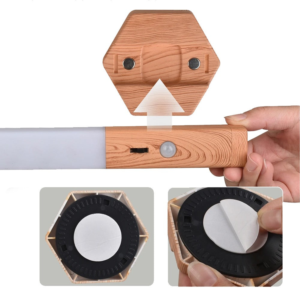 1Pc Motion Sensor Night Light Battery Operated Wall Light with Magnetic Base