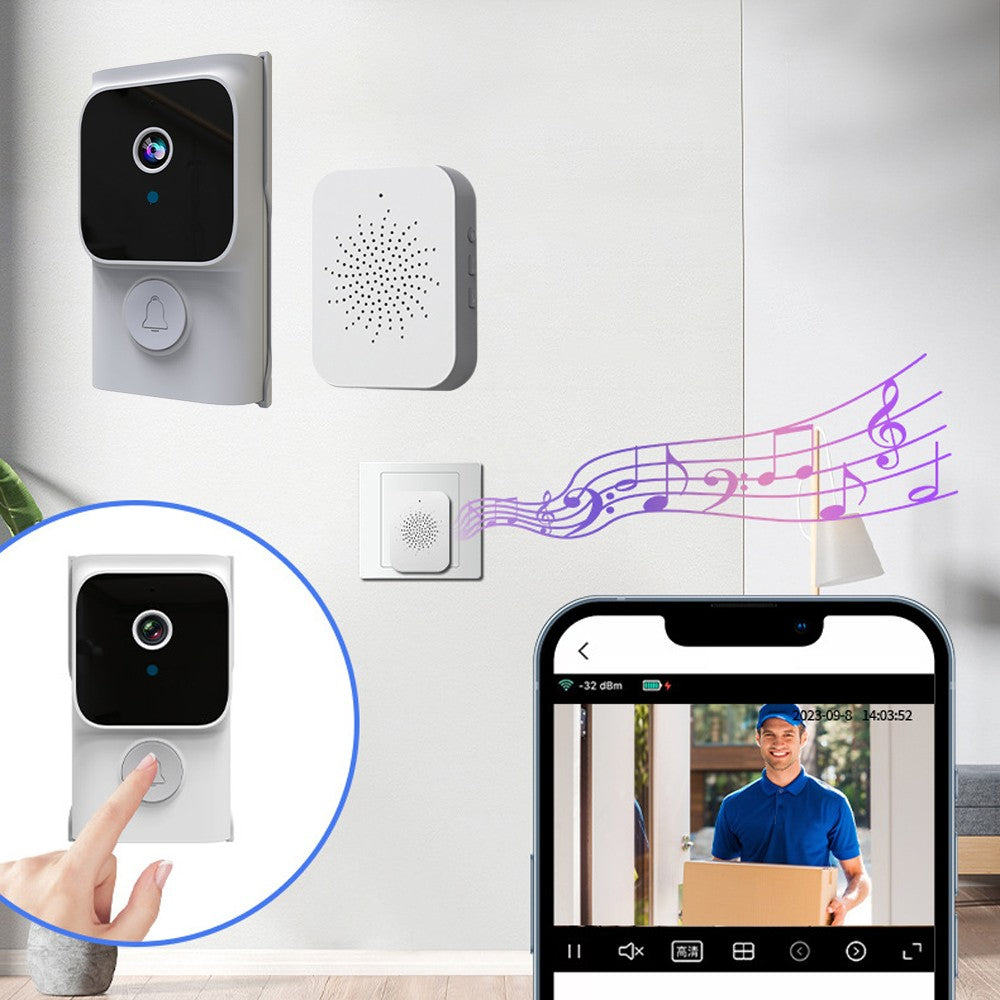 Wireless Smart Video Doorbell with Ding Dong Machine