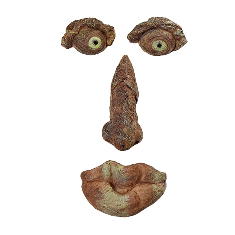 Tree Face Outdoor Statues Tree Hugger Bark Ghostface Decor Yard Art - Style B