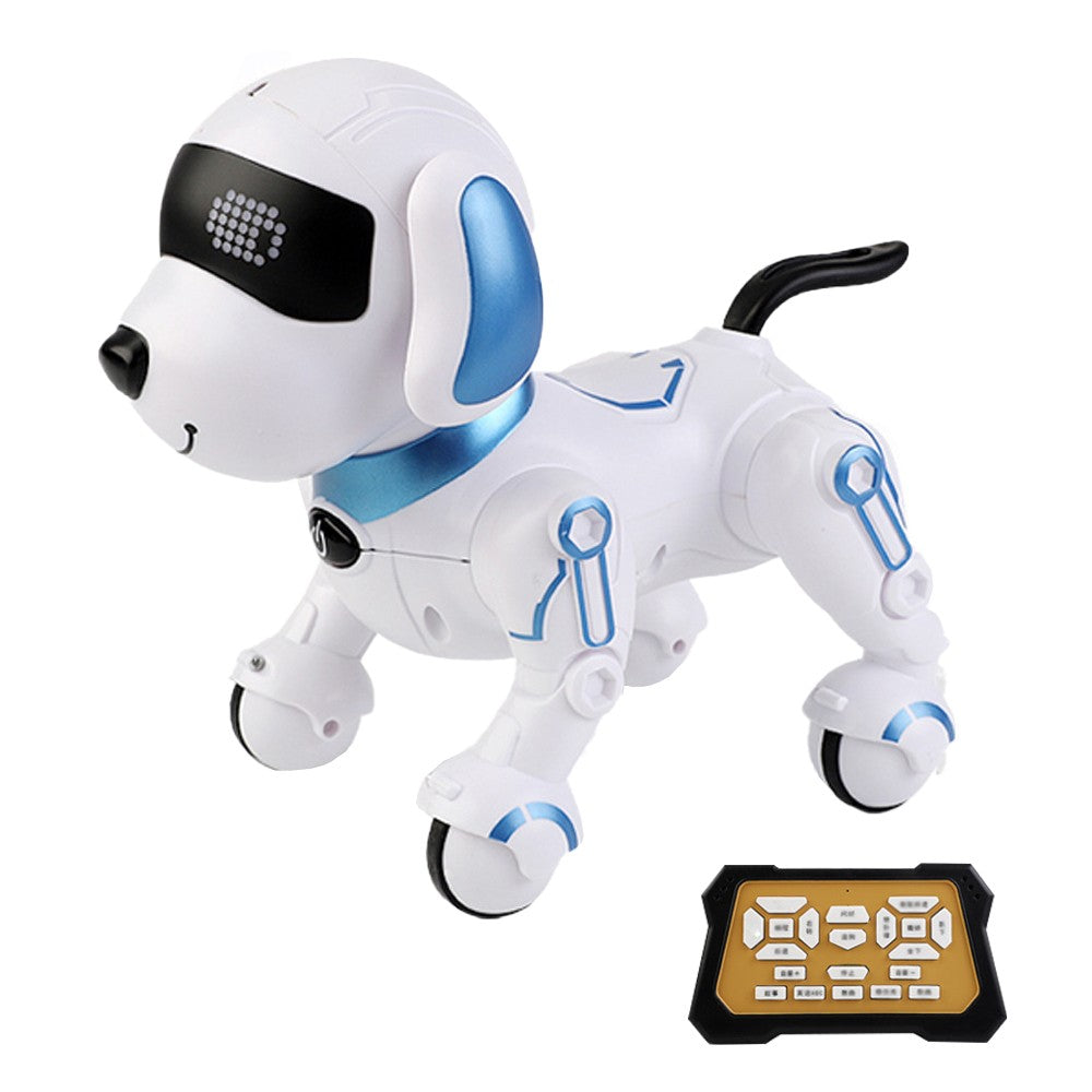 Kids Interactive Robot Dog Toy Remote Control Toy Programmable RC Pet Dog - Blue